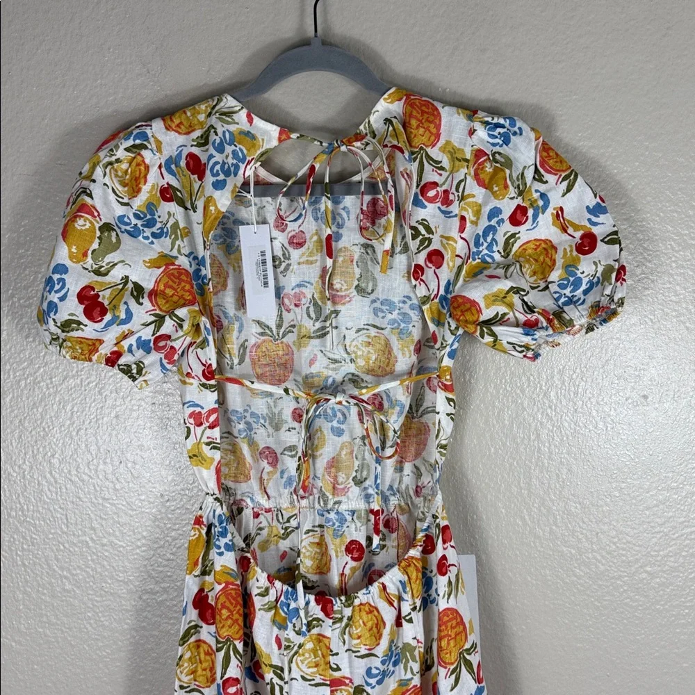 Reformation Anneliese Linen Dress in Fruit Cocktail - Picture 10 of 13